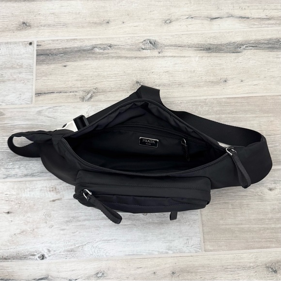 Prada Black Large Nylon Waist Belt Crossbody Bag - Picture 5 of 16